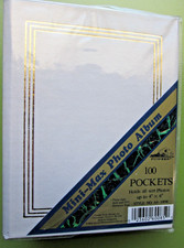 Pioneer Mini-Max Photo Album White 4x6 100 Slip-In Pockets NEW Style A4-100W