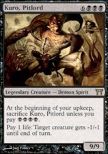 Kuro, Pitlord - Foil DMG, English MTG Champions of Kamigawa