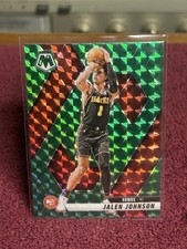 2024-25 Panini Mosaic - Jalen Johnson #35 Green Mosaic Prizm