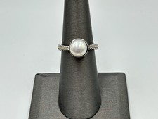 EFFY Sterling Silver 18K Gold Pearl Ring