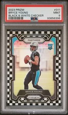 2023 Bryce Young Black & White Checker Panini Prizm 311 PSA 9