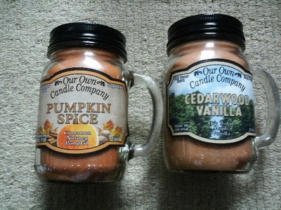2 Our Own Candle Company große Einmachgläser PUMPKIN SPICE & CEDARWOOD VANILLA DUO