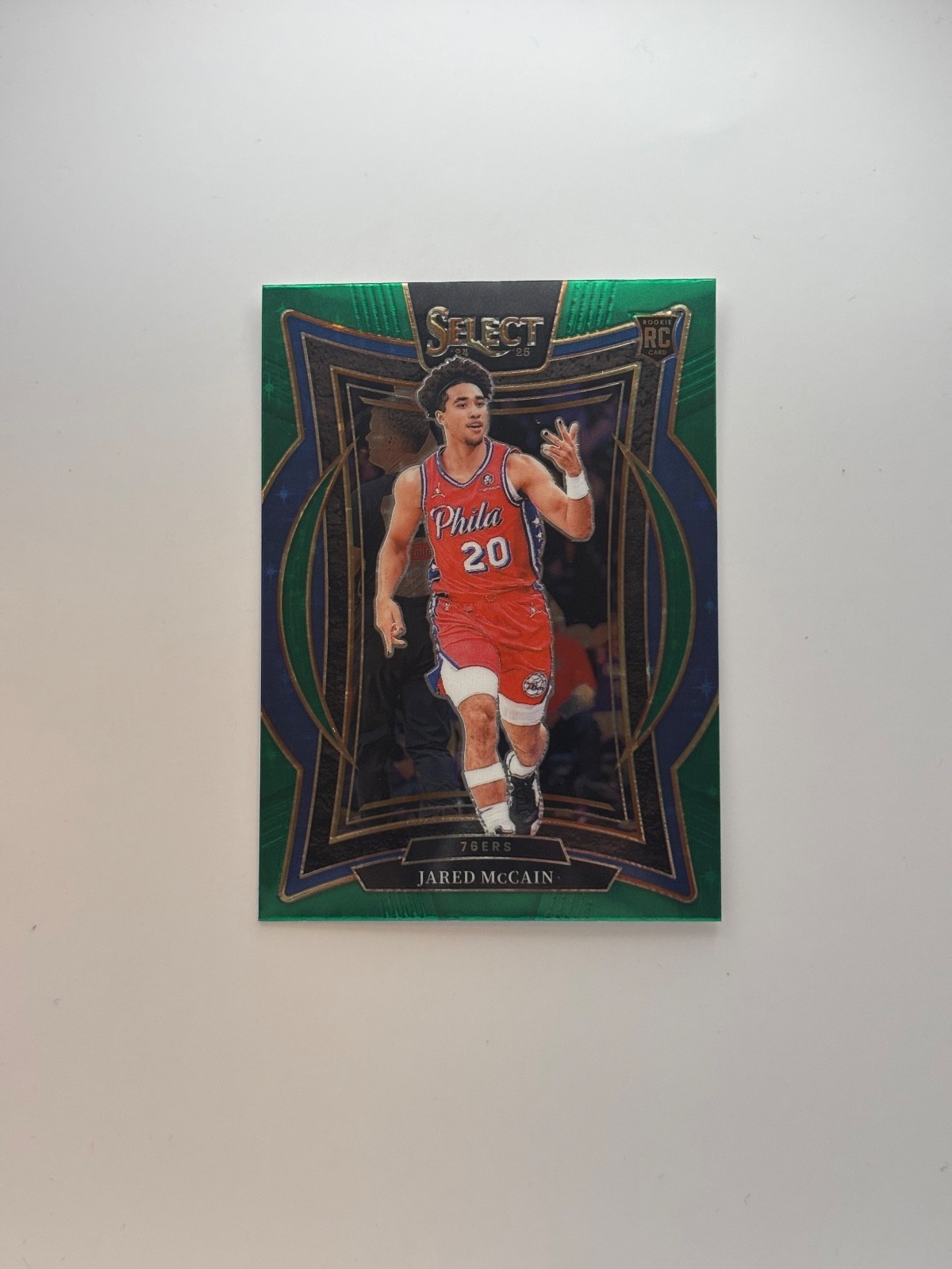 2024-25 Panini Select - Concourse Jared McCain #82 Green Stars Prizm (RC)