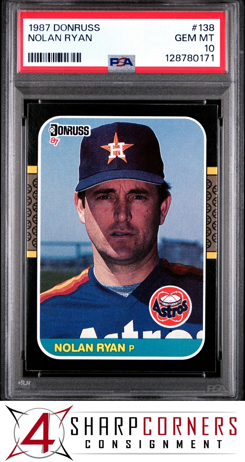1987 DONRUSS #138 NOLAN RYAN ASTROS HOF PSA 10