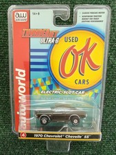 Auto World Thunderjet Ok Used Cars 1970 Chevrolet Chevelle SS Gold HO Slot Car