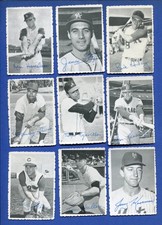 1969 Topps Deckle Edge Insert Lot of 9 cards Ken Harrelson Jerry Koosman 17194