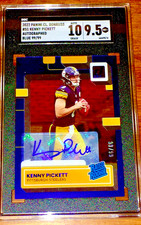 2022 Panini Clearly Donruss - Kenny Pickett #51 Blue Autographs Bookend 99/99 RC