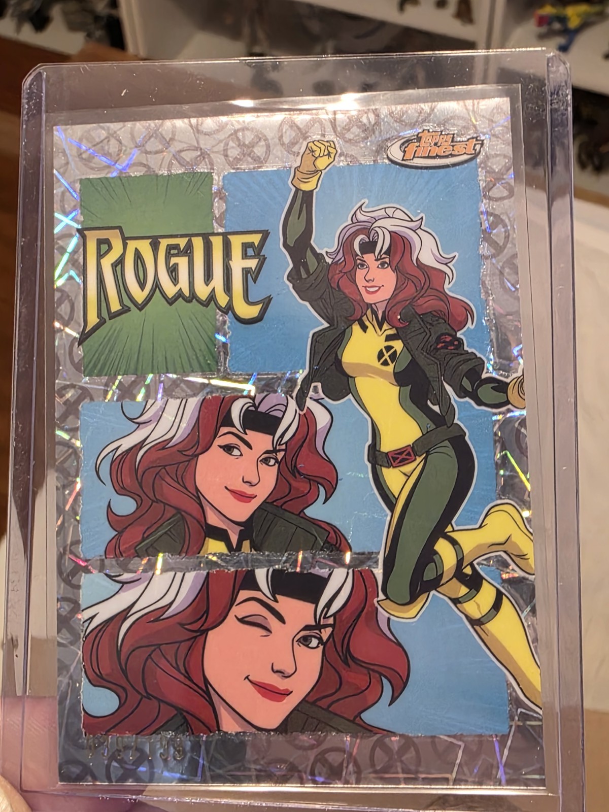 2025 Topps Finest Marvel X-Men '97 #RI-5 Rogue Laser Refractor /199 Remember It