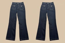 NEW  Nicole Miller Women Slim Long Flare Pants Size 2 