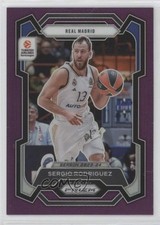 2023 Panini Prizm Turkish Airlines EuroLeague Purple 60/99 Sergio Rodriguez 1pe9