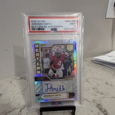 Panini 2025 Score Next Era NIL Auto Jeremiah Smith #NEN-JSM Rookie PSA 9