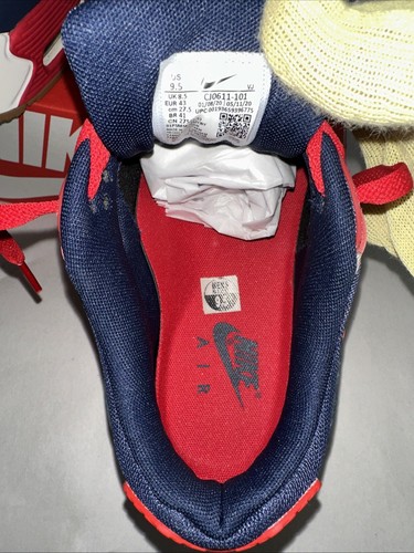 Size 9.5 - Nike Air Max 90 Home & Away - University Red CJ0611-101 - Picture 9 of 12