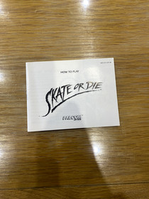 SKATE OR DIE NINTENDO NES GAME with manual TESTED WORKING