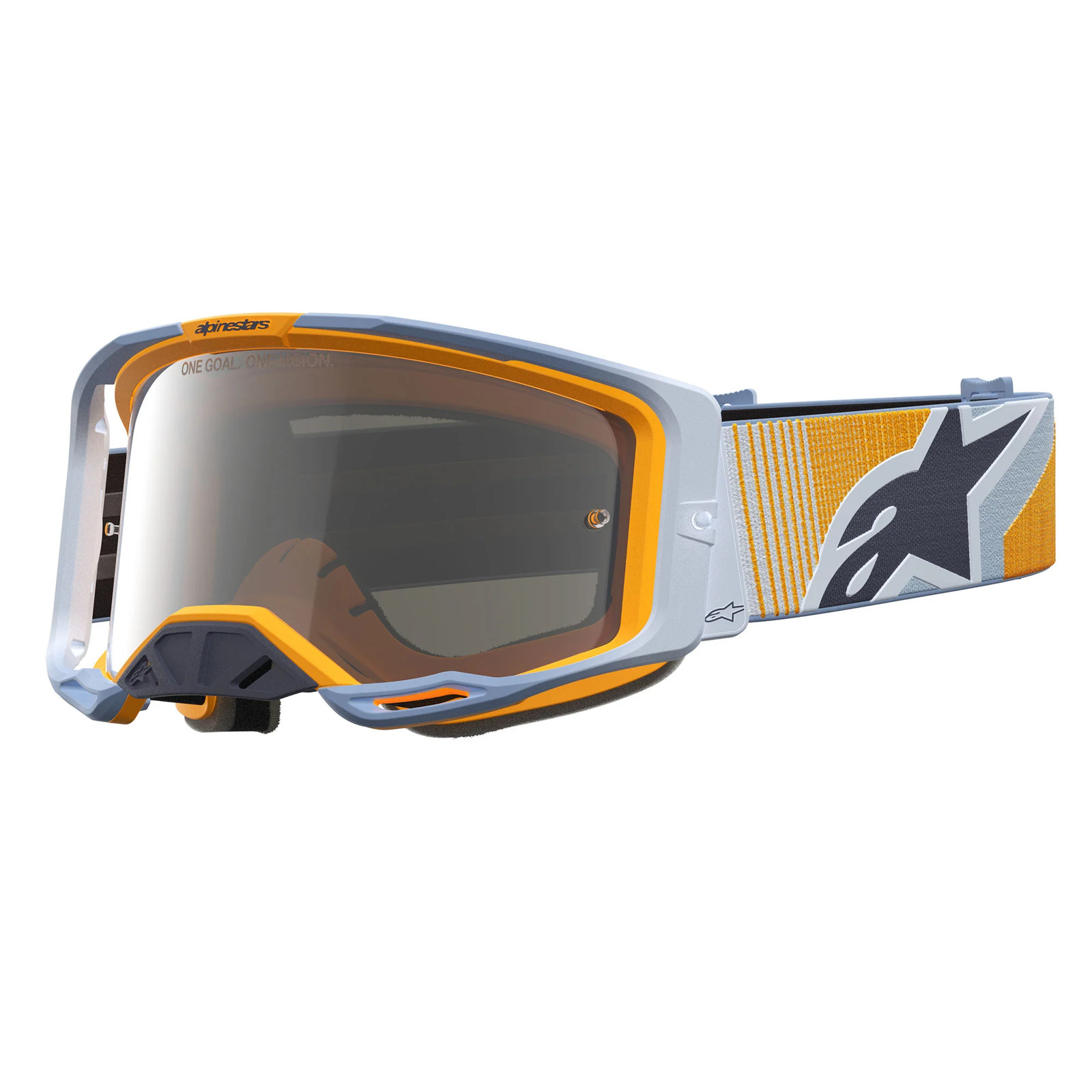 Alpinestars Blue/Orange/Silver Vision 8 Maven Goggles Dust Mirror Size: One Size - Image 4