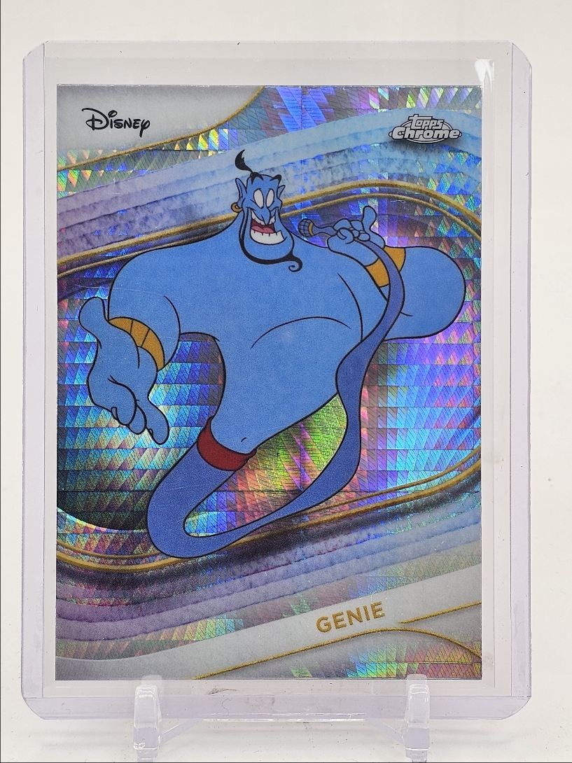 Genie 2025 Topps Chrome Disney #183 Mickey Mouse Logo Refractor