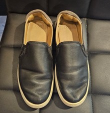 UGG Women Cas Leather Slip On Comfort Sneaker 1019108 Black Size 6.5