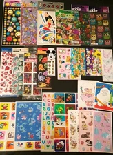 Vintage Sticker Lot 11 Packs 11 Sheets Hello Kitty Disney American Greetings Mix
