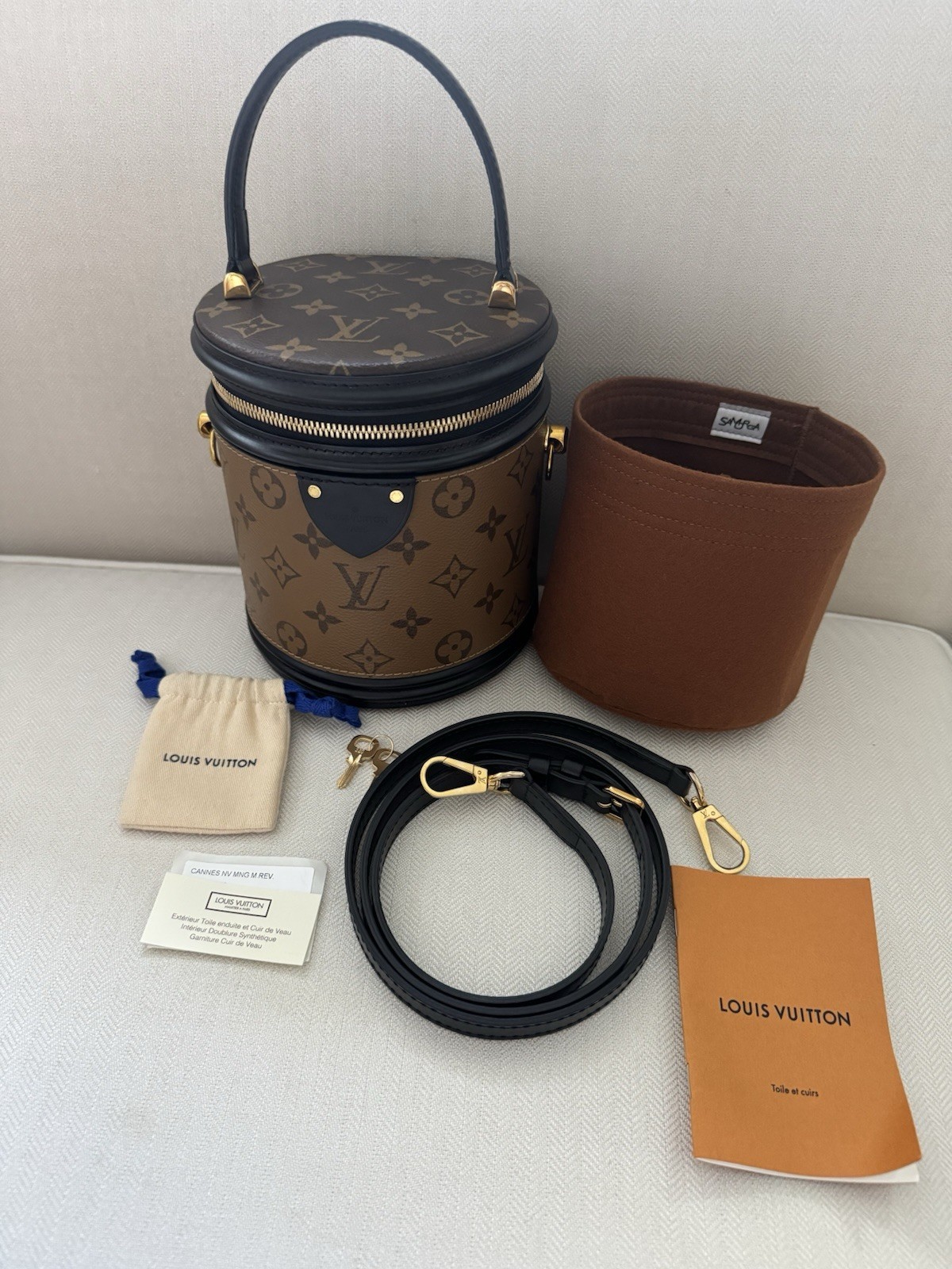 Authentic Louis Vuitton Cannes Monogram Reverse C… - image 11