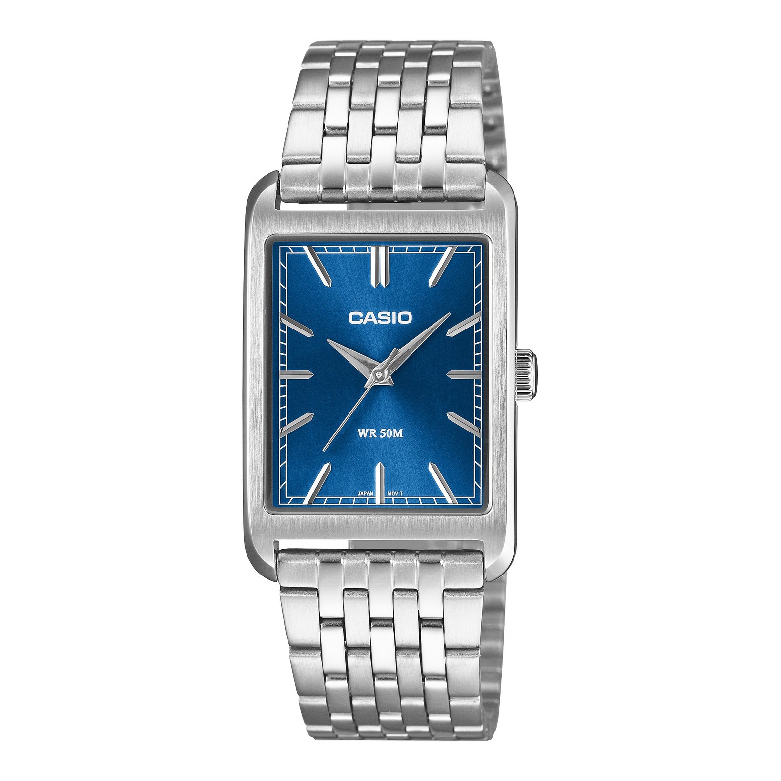Mens Wristwatch CASIO MTP-B215D-2AVER Stainless Steel Blue Vintage
