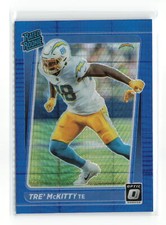 TRE' McKITTY #284 2021 OPTIC CHARGERS HYPER BLUE RATED ROOKIE