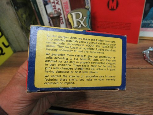 ALCAN SHOTGUN SHELL BOX GAMEMAX empty 12 GA SHELLS shot AMMO MADE USA ORIGINAL - Picture 8 of 9