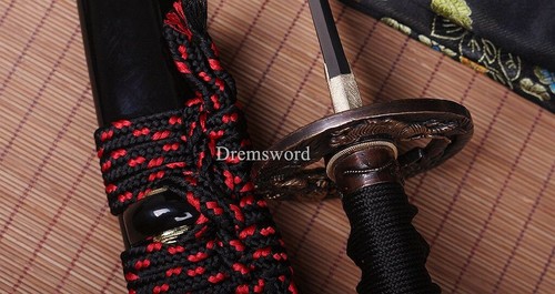 Unokubi Zukuri Folded Steel Clay Tempered Tanto Japanese Samurai Short Sword - Picture 10 of 17