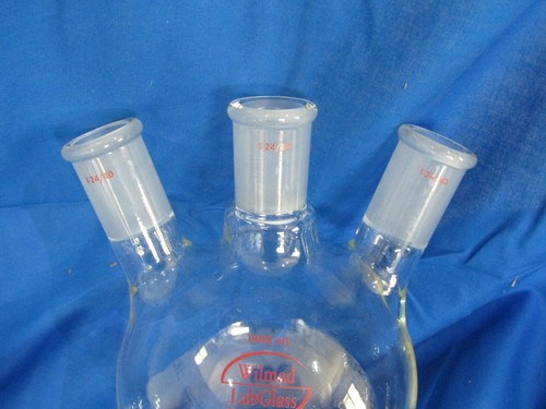 Labglass 500ml 3 Hals Rundboden Kochkolben, 24/40 - Bild 4 von 4