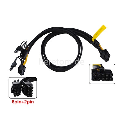DELL T5820 Server GPU Videokarte Netzkabel 10pin auf PCI-E Dual 8pin(6+2) Kabel