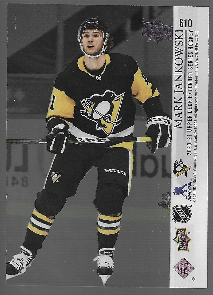 2020-21 UD Upper Deck Extended Series MARK JANKOWSKI Clear Cut Base #610 - Image 2 of 2