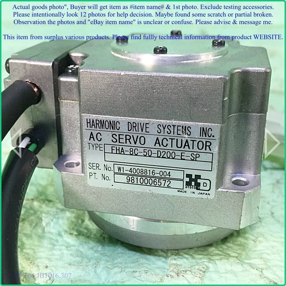 HARMONIC DRIVE FHA-8C-50-D200-E-SP, AC SERVO Rotary as photo, sn:6004, rφm FedEx - Image 3 of 4