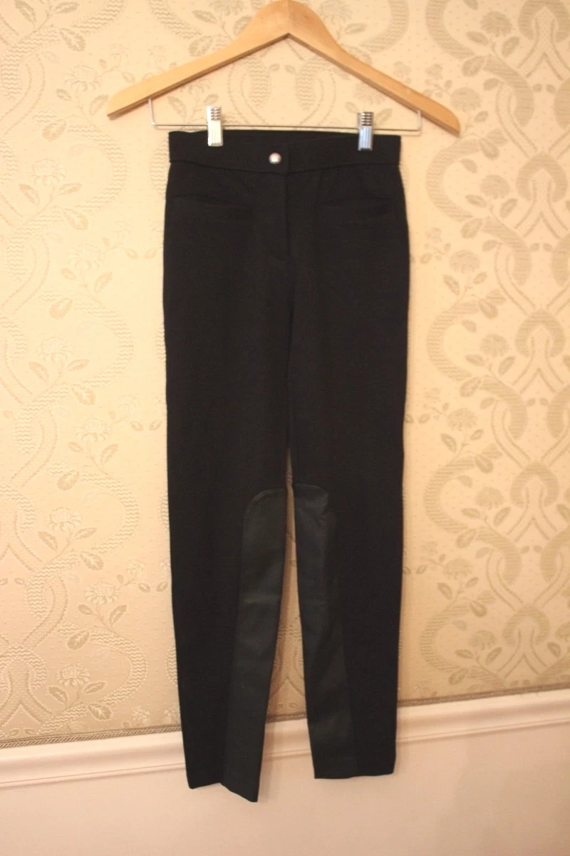 NWT Crewcut Girls Black Dressy Leggings Pants Jeggings with Faux