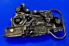 165 Train Engine Locomotive Railroad VTG 1981 The Great American Belt Buckle