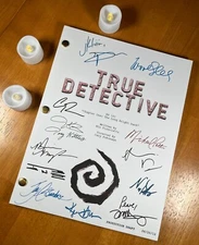 True Detective Pilot Script Signed- Autograph Reprints- Matthew McConaughey