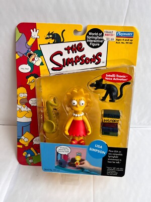 NEU UND VERPACKT Playmates Interactive The Simpsons Serie 1 Lisa Simpson Actionfigur WOS