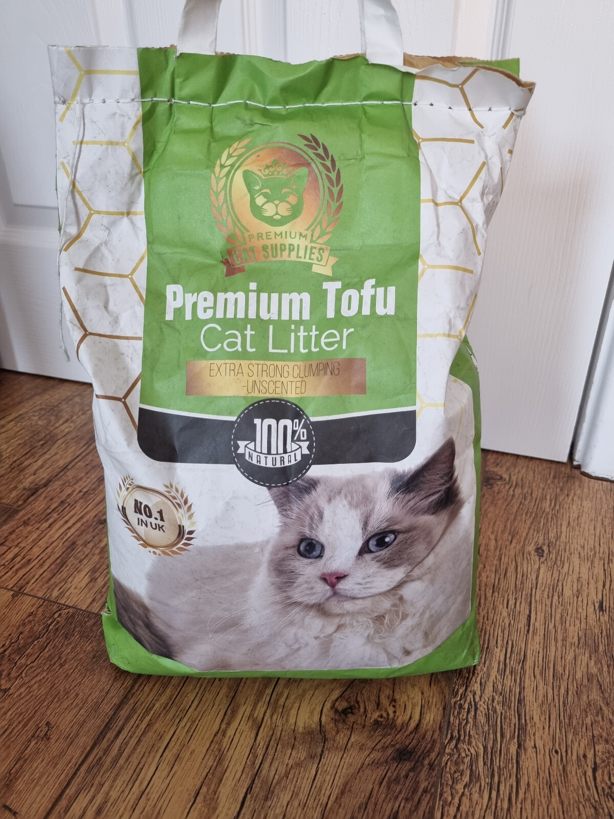 Premium Tofu cat Litter, NEW FORMULA 3.5kg Extra Strong Clumping