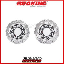KIT DISCHI FRENO ANTERIORE BRAKING SUZUKI GSX R 1000 2012 - [WAVE FLOTTANTE] WK1
