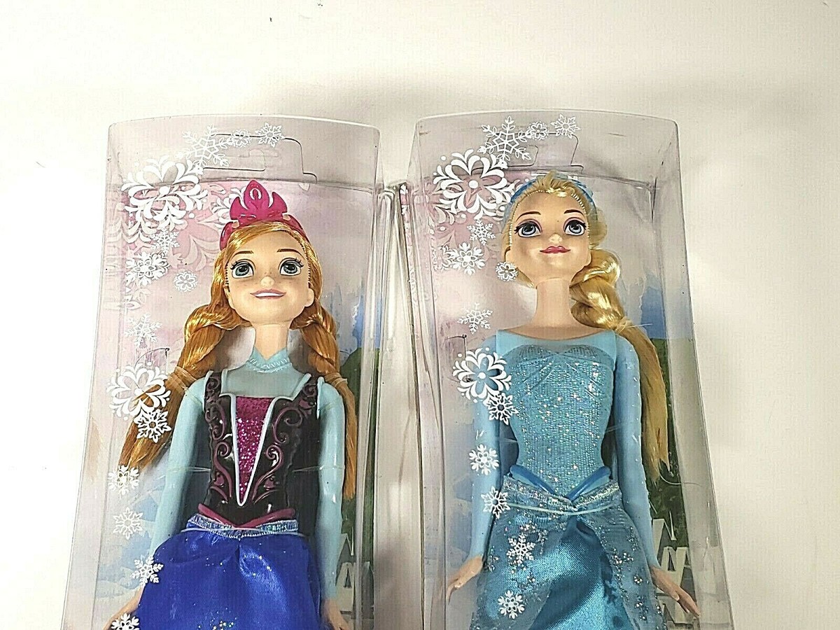 Lot of 2 Disney Frozen Elsa and Anna Sparkle Pair of Dolls Lot of 2 Disney Frozen Elsa and Anna Sparkle Pair of Dolls
