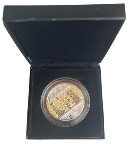2018 TREE OF LIFE – GUSTAV KLIMT 3 oz $20 Pure Silver Coin with Swarovski - Picture 3 of 4