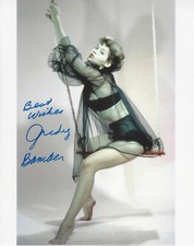 JUDY BAMBER SIGNED AUTHENTIC 8x10 PHOTO SEXY BLONDE ACTRESS BOMBSHELL B w/COA