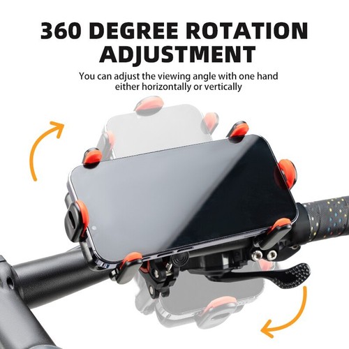 ROCKBROS 360° Cycling Bike Phone Bracket Shockproof Motorcycle Phone Holder - 第 6/20 張圖片