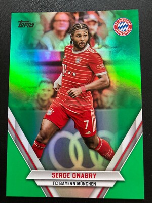 2022-23 Topps FC Bayern München Team Set Green FCB-SG Serge Gnabry ed/20