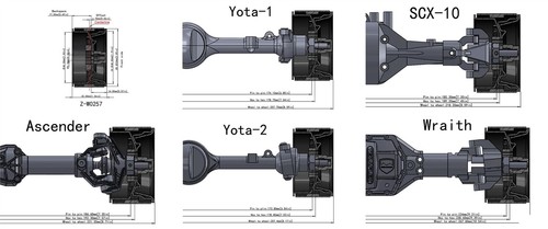 Ruedas Beadlock Rally 1,9" Z-W0257 RC4WD cromo profundo y escala gris rueda 6 lengüetas - Imagen 4 de 9