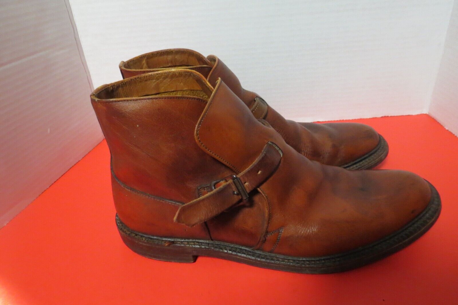 Vintage 1960s Mens Beatles Style Ankle Boots Brow… - image 7