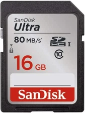 SanDisk Ultra SDXC UHS-1 Memory Card  16, 32, 64, 128GB