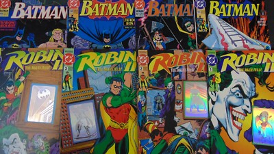 BATMAN (1990) #466-469 SHADOW BOX +TIM DRAKE ROBIN JOKER'S WILD 1-4 SET LOT OF 8