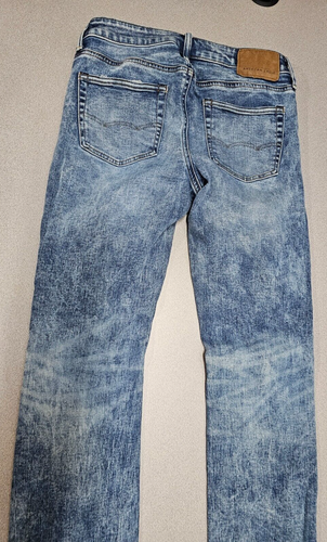 American Eagle Ne(x)t Level Airflex Men’s Size 30x34 Slim Jeans Distressed Holes - Picture 9 of 9