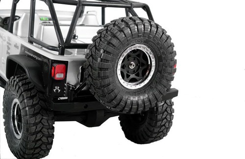 Tough Armor METAL OPENING Spare Tire Carrier Axial SCX10 Ver 2 LED mount Z-S0185 - Picture 11 of 12