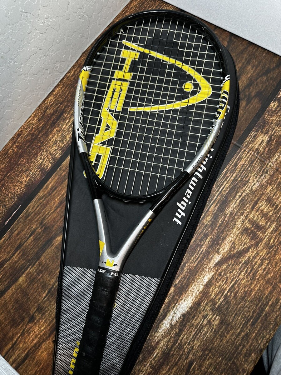 Head TI. Raquette de tennis Carbon 7001 pièce légère + marteau Wilson 6,4 + étui
