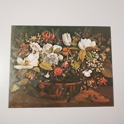 Vtg Conoco Gasoline Customer Appreciation 10''x8'' Fine Art Print ''Flower Basket''
