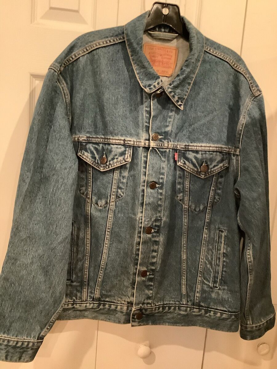 VTG Levis 70503 02 Denim Jacket Men XL Italy Made Blue Wash VTG Levis 70503 02 Denim Jacket Men XL Italy Made Blue Wash